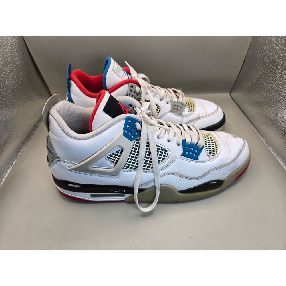 Air Jordan 4 Retro SE What The Shoes Men's 13 White Athletic Lifestyle Sneakers